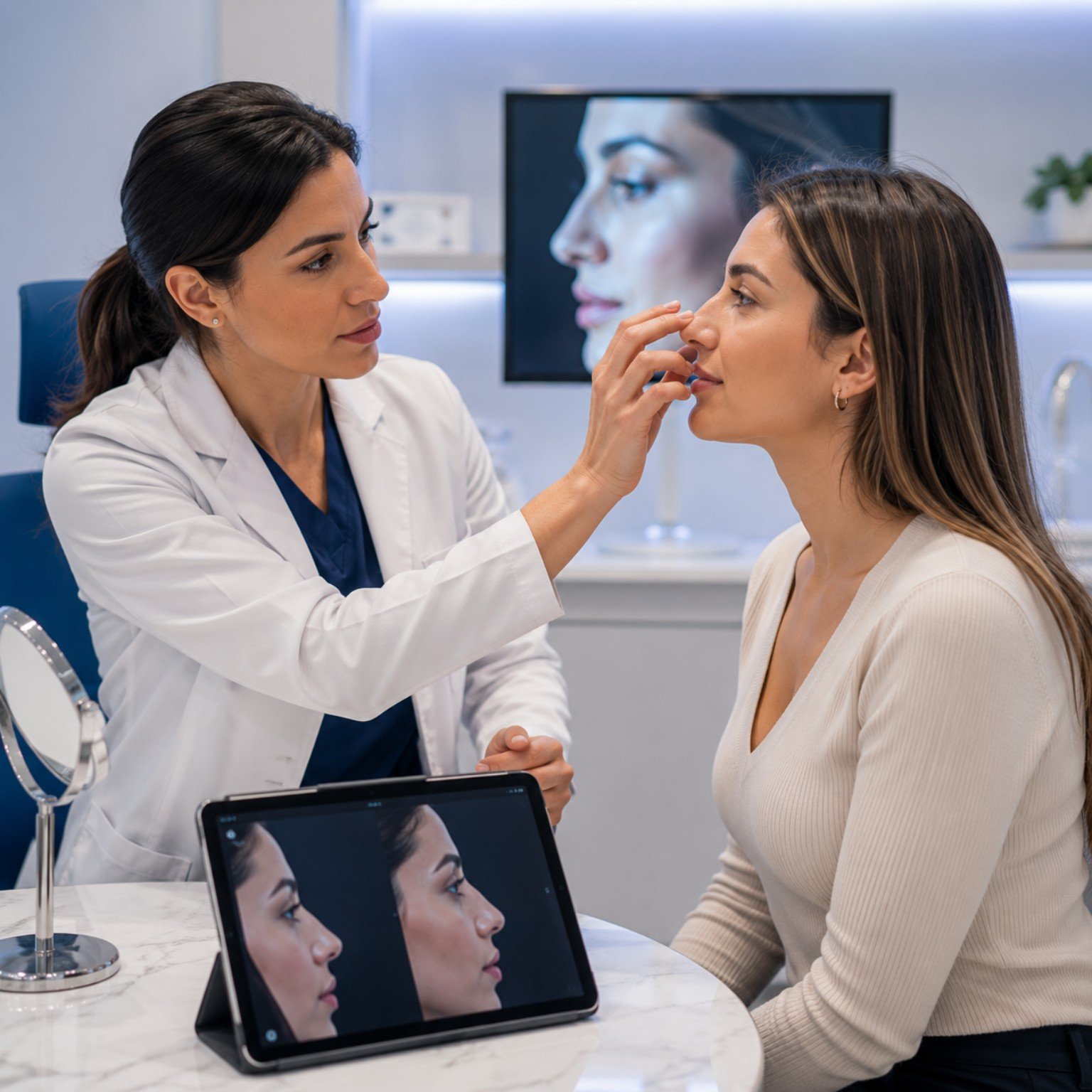 Facial aesthetics consultation